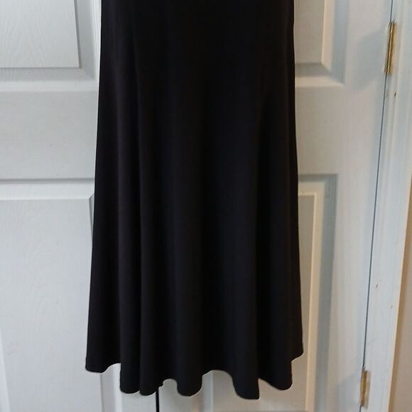 Lennie for Nina Leonard black simple black maxi dress Sz S - Picture 2 of 5